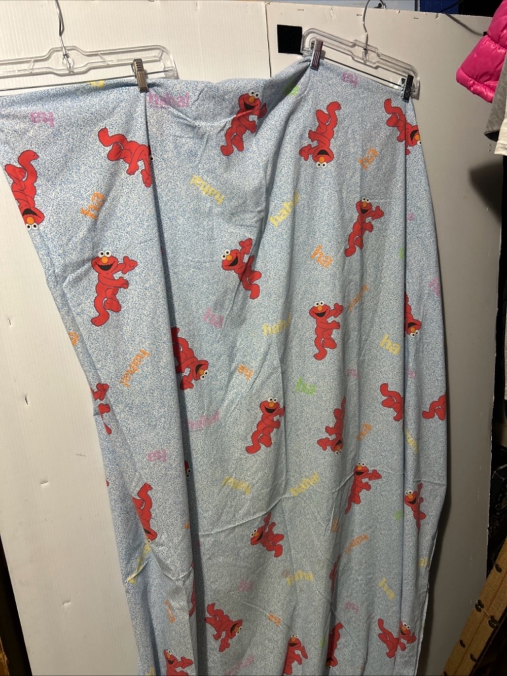 Sesame Street Elmo Light Blue Sheet with Red Character Print